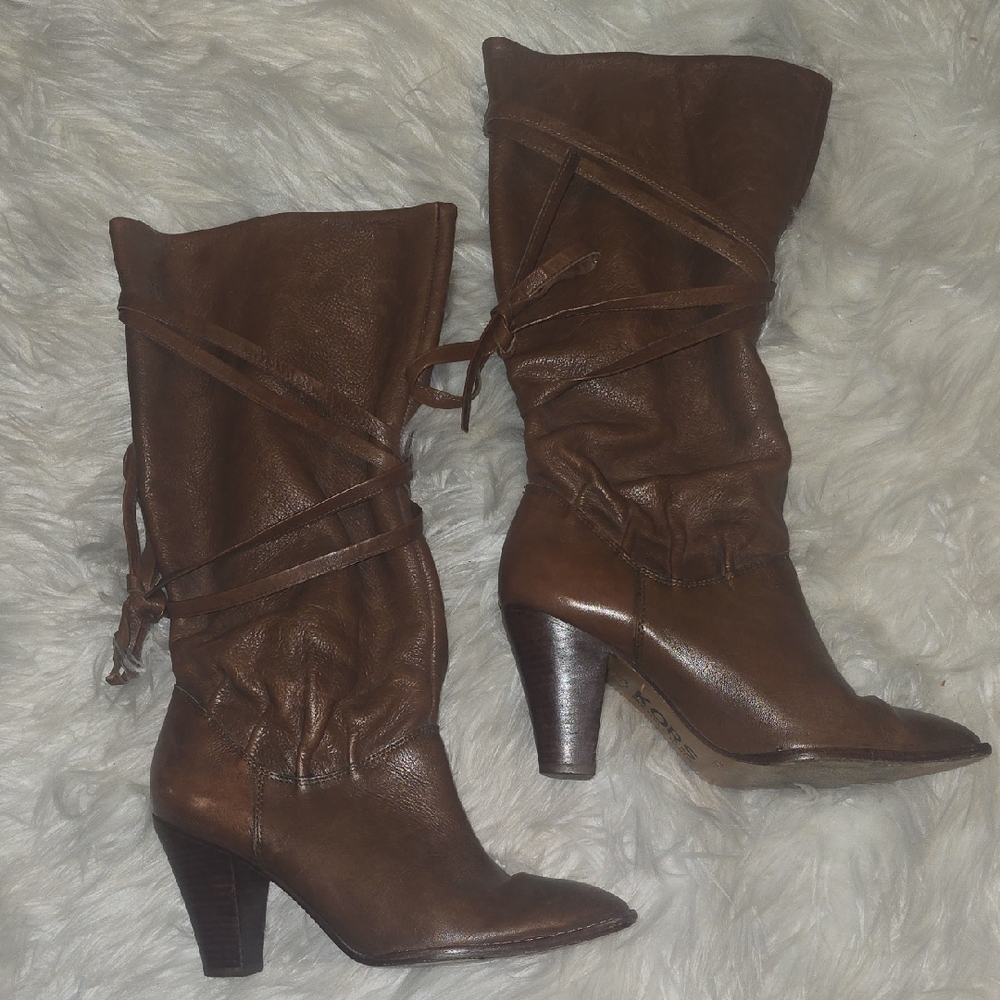 KORS Michael Kors Brown Heeled Boots